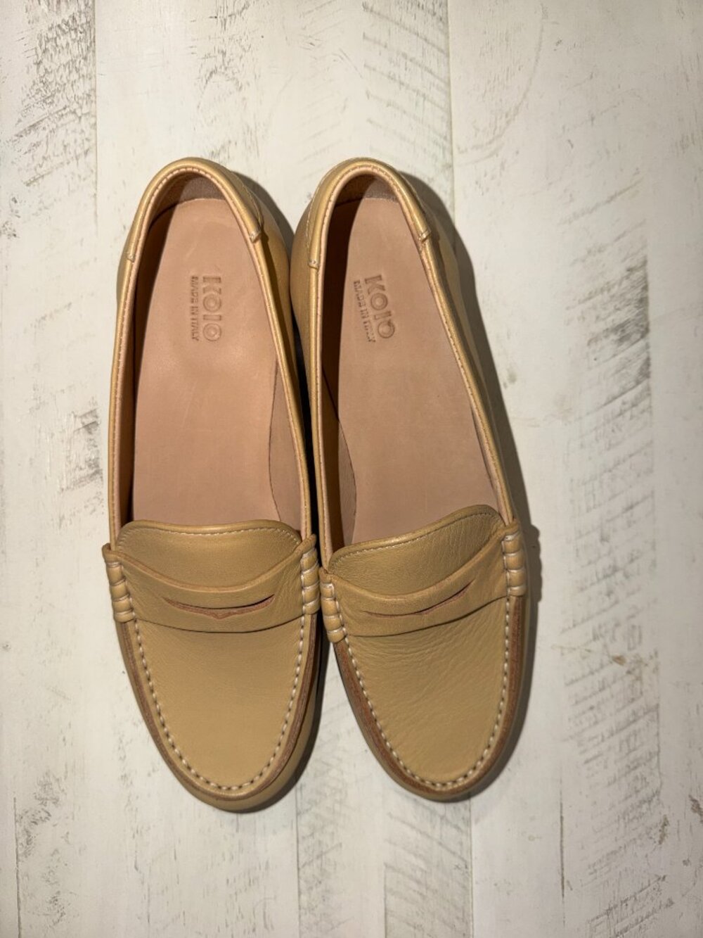 NEW Women's Italian KOIO Brera Leather Penny Loafer, EU size 37. US 7 - Picture 4 of 12